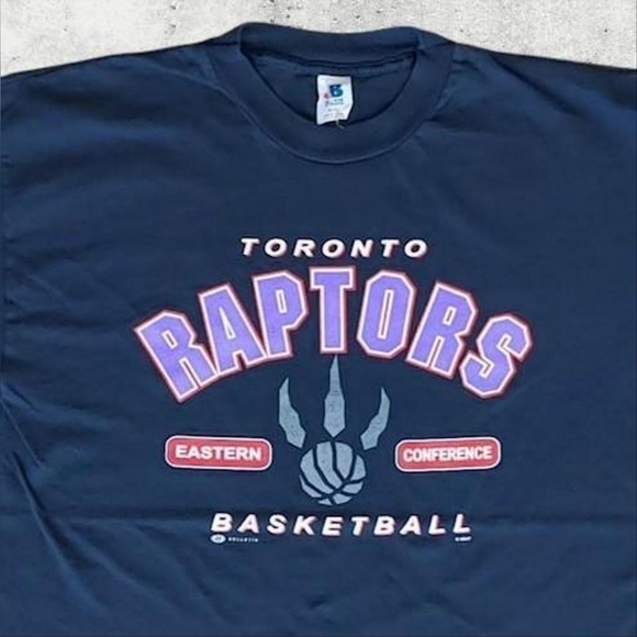 VTG 1990s NBA Toronto Raptors Basketball Tee Size (XL) - Picture 3 of 6